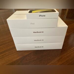 5 Empty Apple Boxes (Mac, iPad, iPhone)